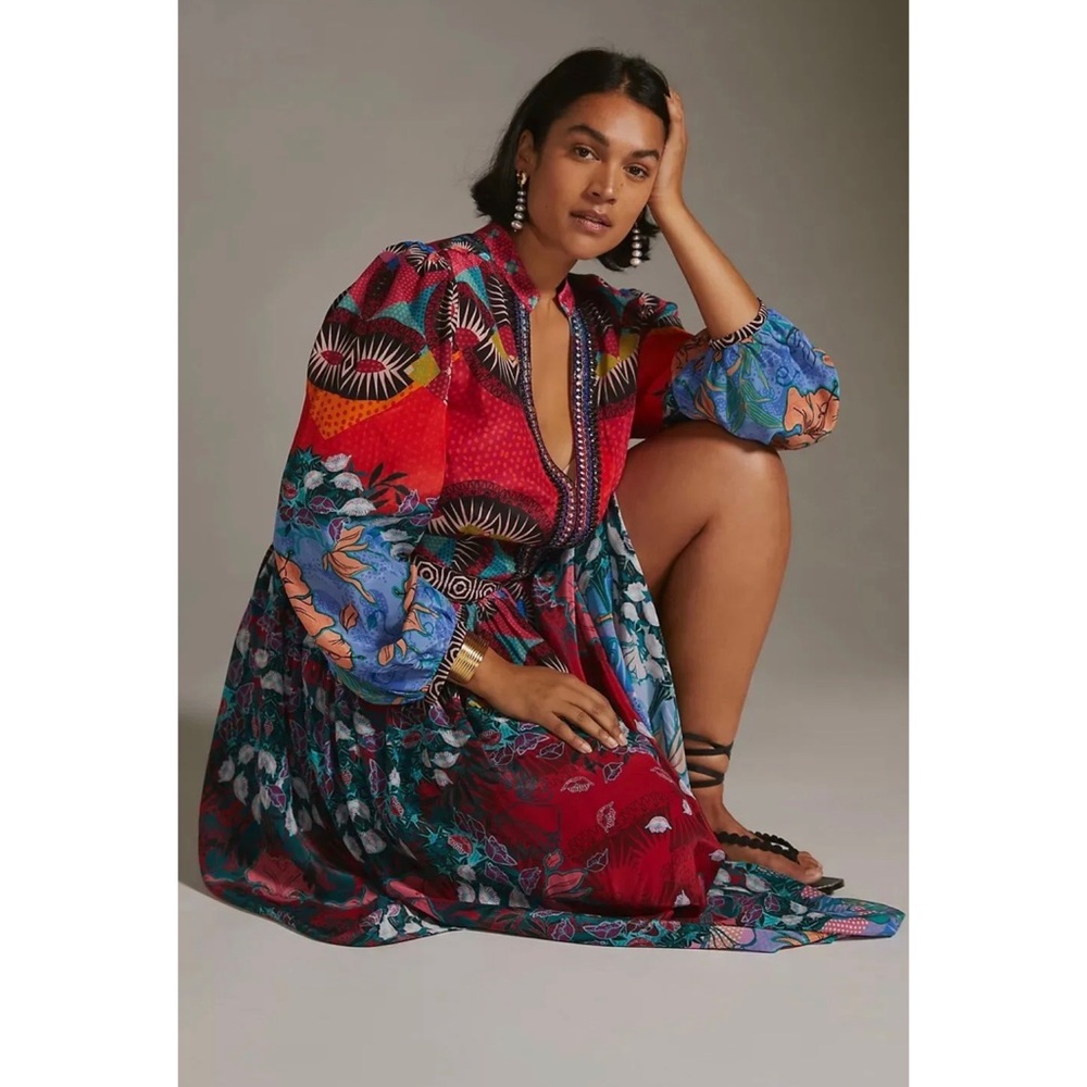 ‼️NOT FOR SALE‼️Anthropologie Bhanuni by Jyoti Patterned Maxi Dress - Picture 6 of 10
